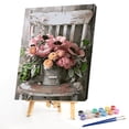 thumbnail image 2 of Dibujo flor en silla pintura al óleo por números Kit cuadro sin marco decoración de pared FLhrweasw Nuevo, 2 of 9