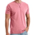 thumbnail image 4 of Mens T-Shirts Short Sleeve Cotton UPF 50+ Lightweight Moisture Wicking Casual Crew Neck Basic Tee Shirts Big and Tall Size M-4XL Red, 4 of 6