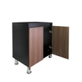 thumbnail image 2 of Mueble Gabinete para Baño De Lujo (Negro Mate/Nogal Neo), 2 of 5
