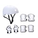 thumbnail image 2 of Conjunto de casco de bicicleta para niños, equipo de patineta con rodilleras, coderas y muñequeras para Blanco, 2 of 9