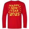 thumbnail image 3 of Inktastic Happy New Year 2025 Long Sleeve Youth T-Shirt, 3 of 5