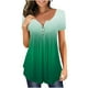 thumbnail image 2 of Puntoco - Camiseta de manga corta con cuello en V para mujer, camiseta con teñido anudado, blusa, regalo para mujer Puntoco Puntoco-3526, 2 of 5