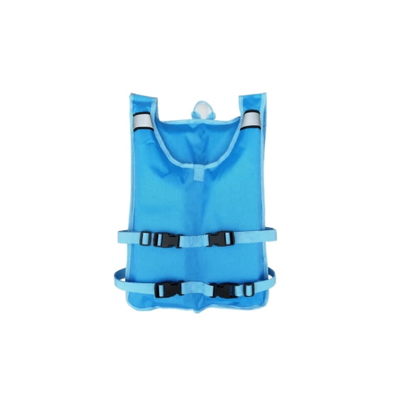 Fixed Four Buckle Reflective Buoyancy Vest, Portable Foldable Life Jacket with High Visibility Strips, Secure Water Safety Vest for Boating Use, Blue