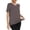 *Coffee, variant on ClodeEU Women's Solid Color Short Sleeve Crewneck Loose Fit T Shirt,Casual Loose Trendy Blouse Wine,Womens Plus M