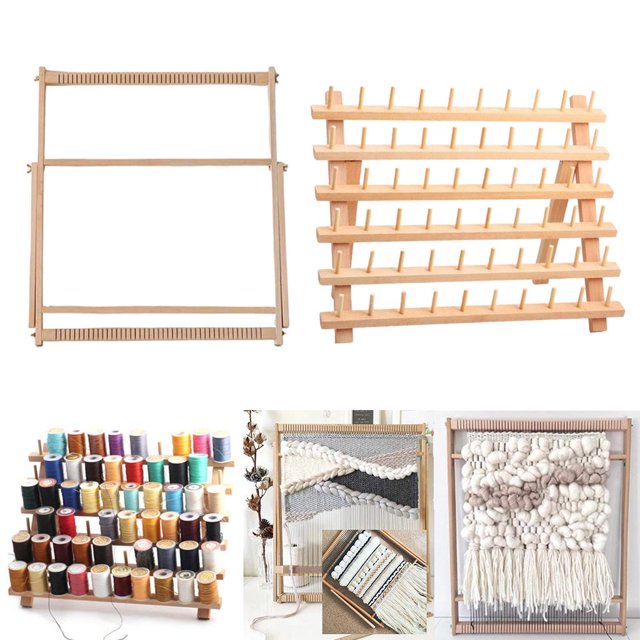De Telar De Telar Conjunto De Telar De Tejido De Con Estante De Macarena Kits de telar de madera