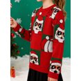 thumbnail image 6 of Family Matching Christmas Sweater Crewneck Long Sleeve Knitted Pullover Tops for Couples, 6 of 7