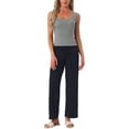 thumbnail image 2 of INSPIRE CHIC Women's Scoop Neck Sleeveless Fitted Cotton Basic Layering Wide Strap 2026 Summer Cropped Tank Top Shirts M Grey, 2 of 6