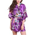 thumbnail image 1 of LSLJS Cardigan Imprimé Ample pour Femmes Ceinture Peignoir Court, Robes Cadeaux pour Femmes, 1 of 4