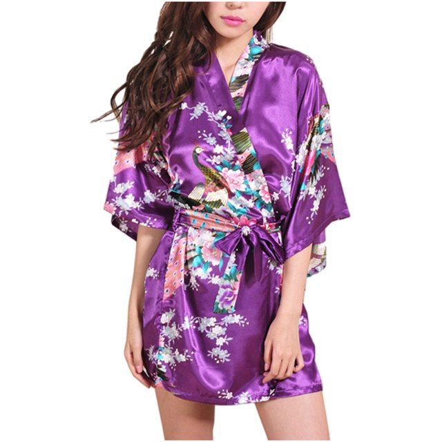 LSLJS Cardigan Imprimé Ample pour Femmes Ceinture Peignoir Court, Robes Cadeaux pour Femmes