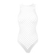 thumbnail image 1 of Aislor Lingerie Résille pour Femmes Justaucorps Transparent Monokini une Pièce Maillot de Bain Blanc Taille Unique, 1 of 5