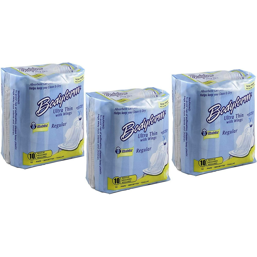 Bodyform Ultra Thin Regular Pads with Wings. 30 Winged Feminine Pads