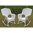 thumbnail image 2 of international caravan furniture piece resin wicker camel back rocking chairs (set of two), 2 of 3