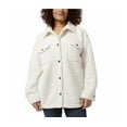 thumbnail image 2 of 32 Degrees Womens Cozy Fleece Shirt Jacket Oversized Cream XS/S, 2 of 5