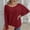 Red Womens Long Sleeve Round-Neck Blouses & Shirts for Women, variant on Olyvenn Teen Girls Trendy Clothing Basic Shirt Tops Oversized T Shirts Long Sleeve Shirtss Fall Fashion 2023 Solid Color Pullover Gifts for Women Crewneck Sweatshirts Army Green 4