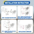 thumbnail image 6 of Adjustable Hitch Step for 2.5" Trailer Hitch Receiver With Anti-Slip Platform,with Hitch Receiver Converter Sleeve, 6 of 12