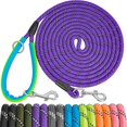 thumbnail image 1 of XiaZ 15FT 30FT 50FT Training Leash for Dogs, Nylon Rope Dog Leashes with 2 Swivel Hooks and Comfortable Padded Handle, Puppy Leash Lead for Small Medium Large Dogs Training, Playing, Camping,Backyard, 1 of 6