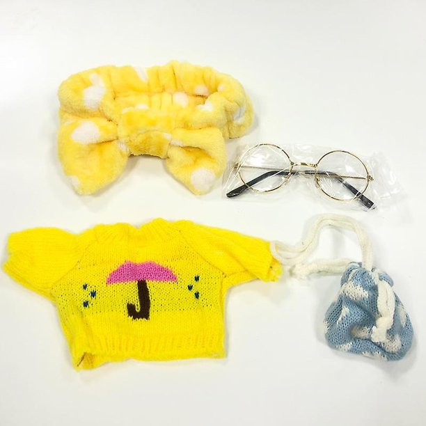 Nuevo pato de ácido hialurónico de 30 cm Lala Fanfan accesorios de ropa de muñeca de pato de café