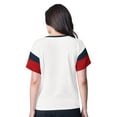thumbnail image 2 of Women's G-III 4Her by Carl Banks  White Washington Capitals Rink Oversized Rhinestone V-Neck T-Shirt, 2 of 2