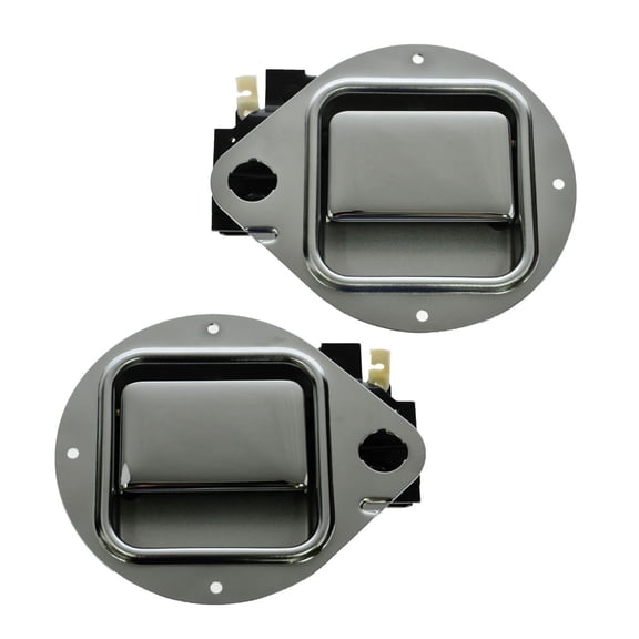 TRQ Front Door Chrome Outside Handle & Set for Peterbilt 200-33 330 DHA36842