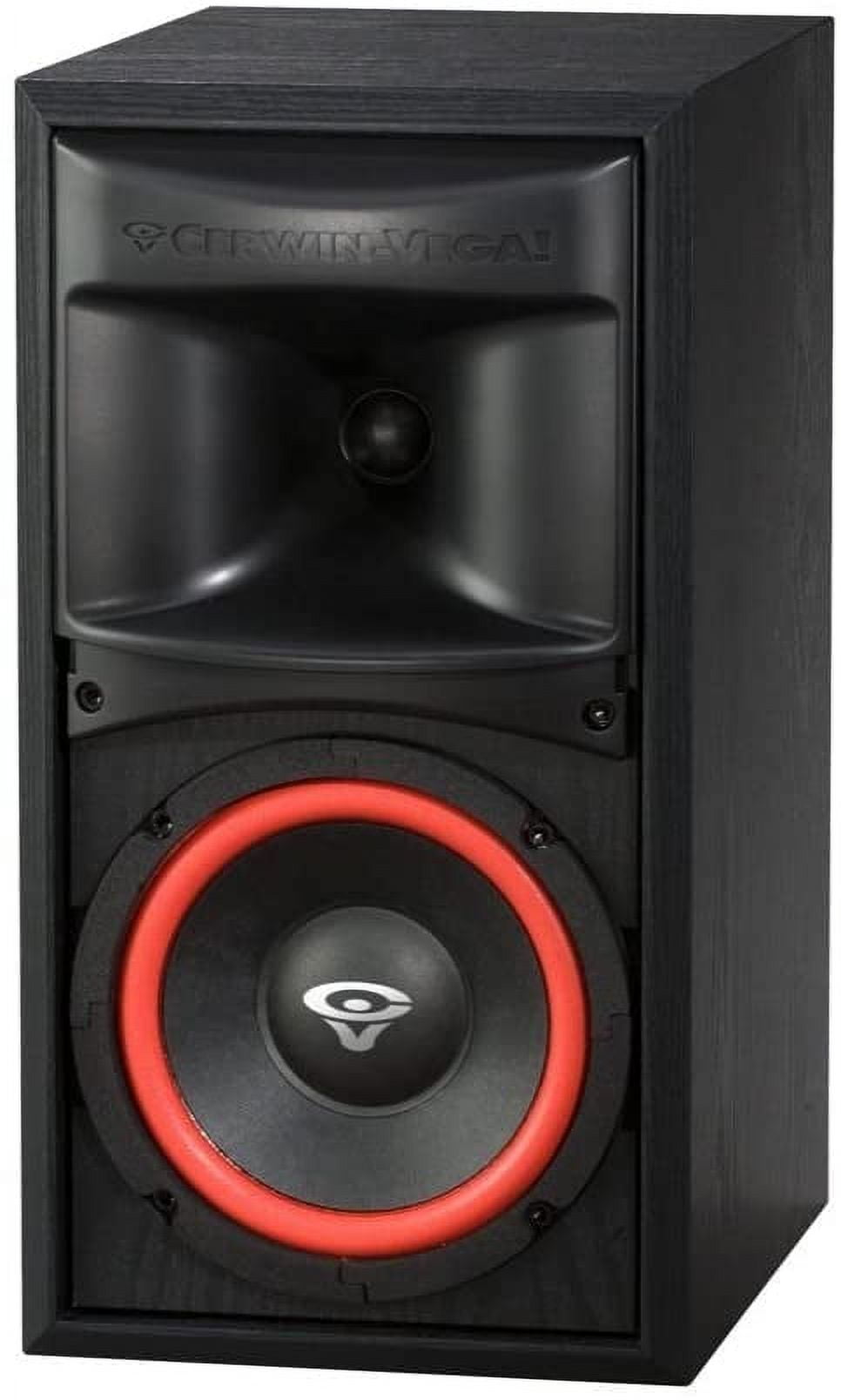 Cerwin-Vega XLS-6 2-Way Home Audio Bookshelf Speaker (Each, Black)
