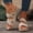 Brown, variant on Norvail Womens Arch Support Orthopedic Slides, Wide Foot Sandals for Women Dressy, Large Thick Bottom Pearl Decoration Lightweight Walking Sandals for Summer Beach