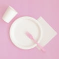 thumbnail image 3 of Plastic Disposable Forks, Light Pink, 24 Pieces, by Way To Celebrate, 3 of 7