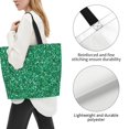 thumbnail image 3 of Disketp Green Glitter Bolsa Tote Estampada para Mujer, Bolso de Hombro y de Mano para Compras y Viajes, 3 of 8