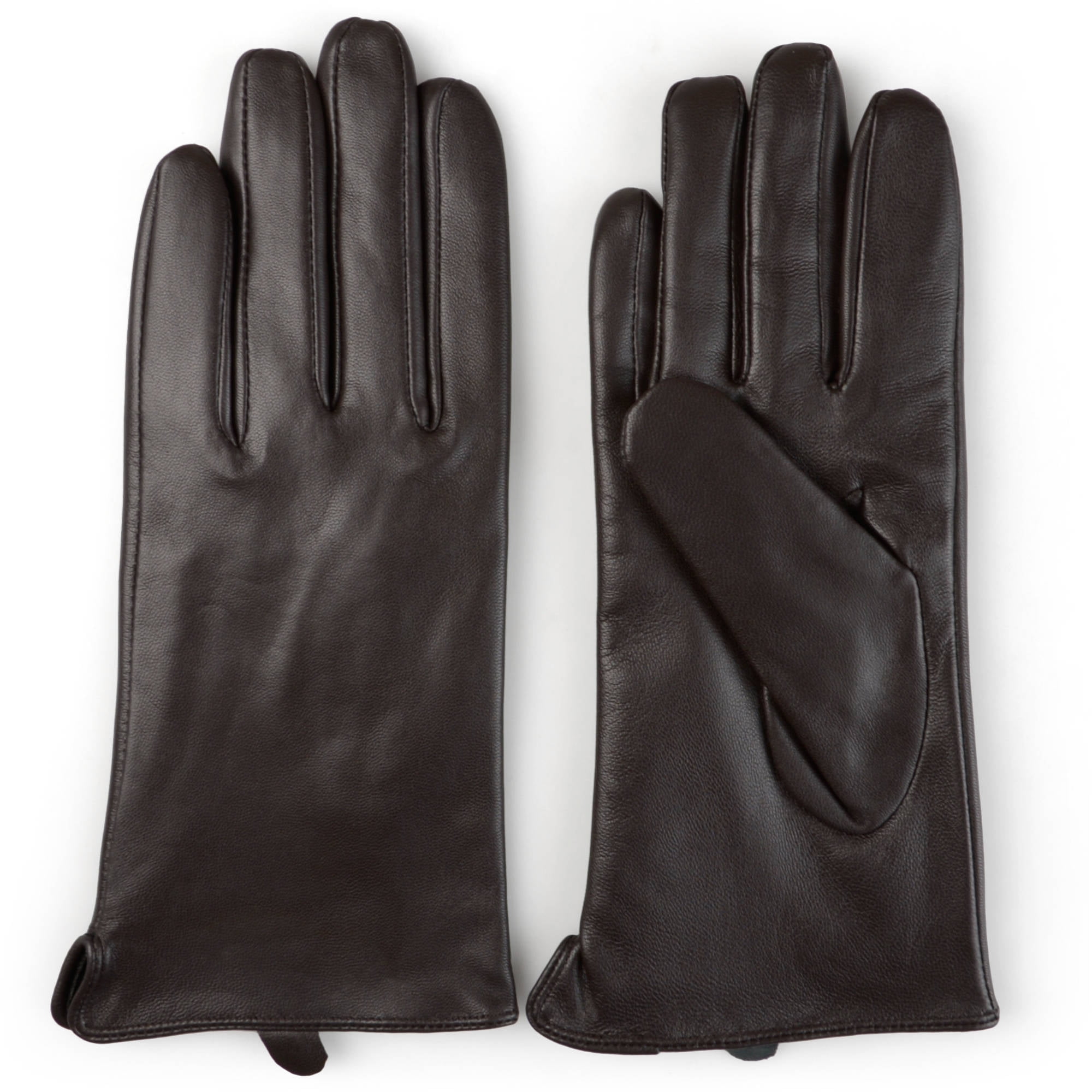 Brinley Co. - Womens Lined Fashion Leather Sheepskin Driving Gloves - Walmart.com