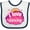 White and Navy, variant on Inktastic I Love Dancing Dance Teacher Girls Baby Bib