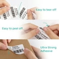thumbnail image 4 of OFFNOVA 2.25" x 1.25" Thermal Direct Labels, Roll of 1500 Stickers Labels for Barcode, Address, with Perforation, Compatible with Rollo, Permanent Adhesive, Yellow, 4 of 6