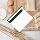 thumbnail image 4 of Stainless Steel Dough Cutter Scraper | Flat Food Spatula for Baking & Pasta Making | Metal Pastry Chopper | Ergonomic Non-Slip Handle | White | 5.5x4.72in | 1 Piece | Multipurpose Kitchen Tool, 4 of 9
