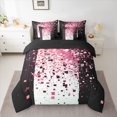 thumbnail image 2 of Manfei Female Men Geometric Plaid Twin Bedding Sets 7-Piece,Abstract Gradient Bedding Comforter Set Microfiber,Bling Glitter Breathable Sheet Sets,Luxury Bedroom Decor,Reversible, 2 of 8