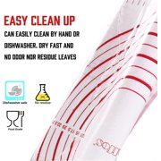 Silicone Pastry Mat - Walfos Non-Stick Baking Mat Fondant Mat with Measurement, Non-Slip Rolling Mat, Perfect for Rolling Dough, Cookie & Baking (23.6 x 15.7, Red)