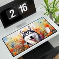 thumbnail image 3 of Welcome Spring Summer Siberian Husky Portrait Flower Blue Sky Desk Mat Full Keyboard Mouse Pad Husky Dog Lover Gifts Large Mousepad - 12001, 3 of 5