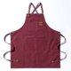 thumbnail image 1 of Delantal de lienzo TRABAJO ESPLEADO Delantales Use Delantales Cubiertas Cómodas Ropa de trabajo Cubierta Accesorio Accesorio Vestido de trabajo doméstico con bolsillos rojos kenally HA011664-05, 1 of 6