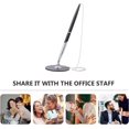 thumbnail image 4 of HUGFEGWE Black Pens Ballpoint Signing Pen Signature Pen Pens Desk Fixed Pen Rotary Pen Desktop Ink Pen Bulk Pens Black Table Hotel Writing Pen Metal Multifunction Office Adhesive Pen Chain, 4 of 9