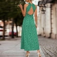 thumbnail image 5 of RKSTN Robe d'Été pour Femmes, Mode Décontractée Col en V Sans Manches Robe Imprimée Robes de Plage Robes Grande Taille pour Femmes, 5 of 5
