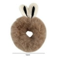 thumbnail image 6 of Eoperou Lady Hair Tie Plush Bunny Ears Soft Anti-slip Stretchy Tie Hair High Elasticity Candy Color Hair Rope Gift, 6 of 8