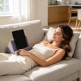 thumbnail image 5 of Tepsmf Tablet Pillow Stand & iPad Holder, Home Decor Gift for Book Lovers, Multi-Angle Cozy Accent with Storage for Lap, Desk & Bed, Perfect for Readers, 5 of 6
