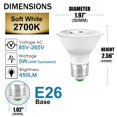 8 Pack LED Light Bulbs, 40W Equivalent, 12 Colors Dimmable, Warm White