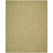 Nourison Cosmopolitan Area Rug Beige/Green 3'6" x 5'6" Latex Free Handmade,N/A 3' x 5' Indoor,Handmade Green Rectangle