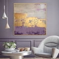 thumbnail image 3 of Handmade Golden Color Painting Canvas work Intersecting Elegance Gold Grey Abstract Crossroads Textured Painting Wall Art, 3 of 8