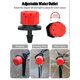 thumbnail image 3 of Gotero de riego ajustable de 100 piezas, 1/4 '' Sistema de riego por goteo automático, goteros de microaspersión para invernadero de plantas, jardín Diy (rojo) se kaili Sencillez, 3 of 5