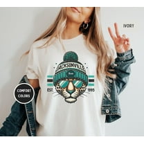 Simple Fit Jacksonville Football T-Shirt, Fan Apparel, Sports Tee, Game Day Shirt, Team Merchandise, Distressed Design All Size S-5Xl