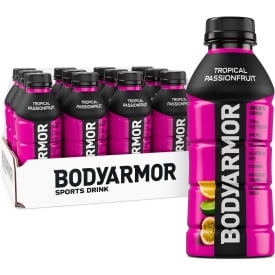 BODYARMOR Tropical Passionfruit Sports Drink, 16 fl oz, 12 Pack photo 1