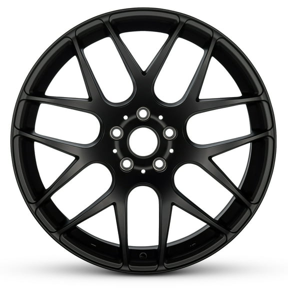 Romac Radium 19 Inch, 5 x 112 Bolt Pattern, 45 mm Offset, 73.1 mm Hub - Satin Black Alloy Rim