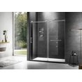 thumbnail image 1 of MoSweet Elegant 68'' - 72'' * 76" Frameless Shower Door with Finish in Chrome-Stainless steel, 1 of 6