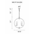 thumbnail image 2 of CWI Lighting Lustre 6 Lumières avec Finition Nickel Satiné, 2 of 2