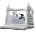 thumbnail image 3 of Inflatable White Bounce House with Air Blower Jumper Bouncy Castle for Wedding Party Inflatable Bouncer with Blower13*13*10ft4*4*3m, 3 of 5