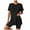 Black, variant on 2 Piece Workout Sets for Women Oversized Tshirts Biker Short Matching Clothing Lounge Set Gym Yoga Outfit Brown, M